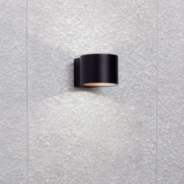 Nova Luce Beta - applique murale extérieure - Ø 9 x 6,8 x 11 cm - 13W LED inclus - IP54 - noir sablé