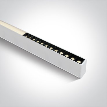 SECONDE CHANCE - ONE Light LED Linear Profiles - plafonnier/ suspensions - 120 x 7 x 3,5 cm - 40W LED inclus - blanc - couleur de lumière réglable
