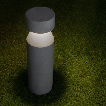 Nova Luce Lua - lampe de jardin - Ø 16 x 55,5 cm - 12W LED inclus - IP65 - noir