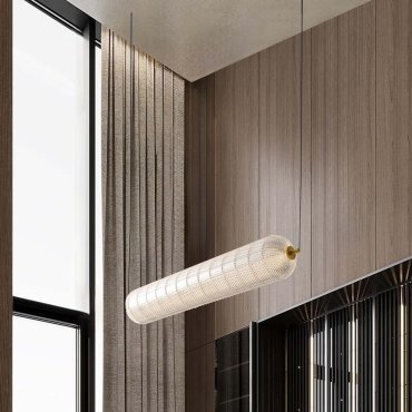 Nova Luce Klelia - lampe suspendue - 97 x 120 x 15 cm - 40W dimmable LED inclus - laiton doré