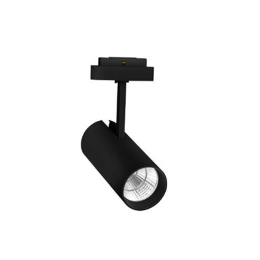 Nova Luce Nap - spot pour système de profilés magnétiques - Ø 8,5 x 27 cm - 20W LED inclus - noir sable - lumière blanche