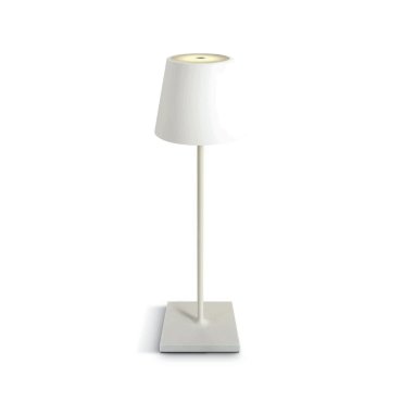ONE Light Portable Trendy Light - lampe de table d'extérieur - rechargeable via câble USB - Ø 11 x 38 cm - 2,2W LED inclus - IP54 - blanc