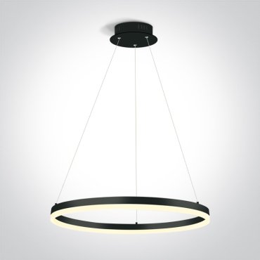 ONE Light LED Suspension Rings - lampe suspendue - Ø 60 x 150 cm - 40W LED inclus - noir