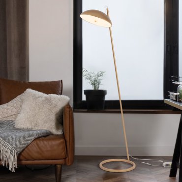 Nova Luce Flute - lampadaire - Ø 30 x 153 x 55 cm - 30W dimmable LED inclus - or sablé