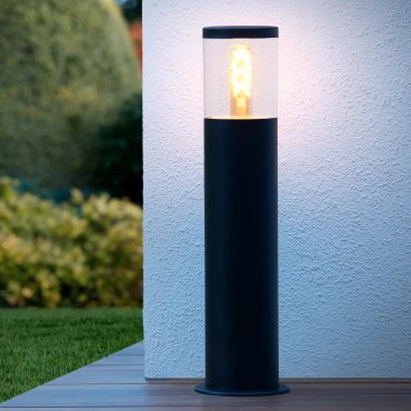 Lucide Fedor - lampe de jardin - Ø 13 x 49 cm - IP44 - noir