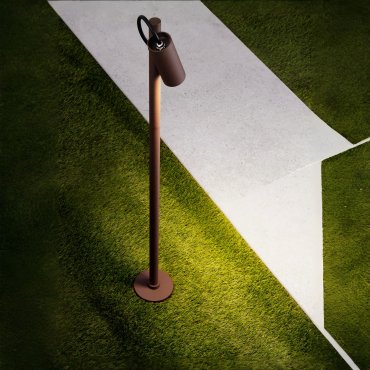 Nova Luce Darma - lampe de jardin - Ø 11 x 85 cm - 7W LED inclus - IP65 - corten