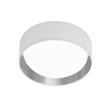 Searchlight Gianna - plafonnier - Ø 37 x 10,5 cm - 15W LED inclus - argenté