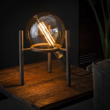 Vico Saturn - lampe à poser - 28 x 28 x 34 cm - vieil argent