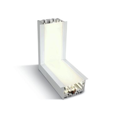 ONE Light Profils linéaires encastrés à LED - angle du plafond au mur pour 38152R - 16,4 x 7 x 6 cm - 10W LED inclus - blanc - couleur de lumière blanche