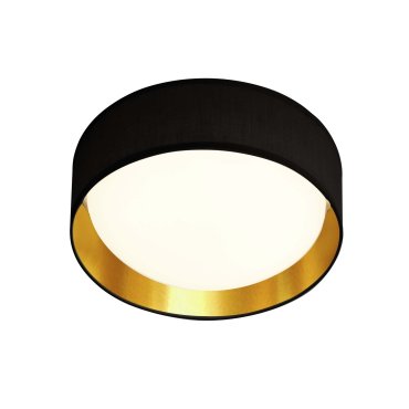 Searchlight Gianna - plafonnier - Ø 37 x 10,5 cm - 15W LED inclus - noir