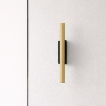 Nova Luce Paron - applique murale - 2,5 x 30 x 7 cm - 11W LED inclus - noir sablé et or