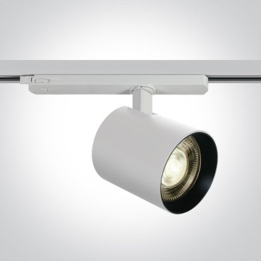 ONE Light COB Shop Range - spot sur rail - Ø 10 x 10 cm - 20W/25W/30W/35W LED inclus - blanc - couleur de lumière blanc chaud