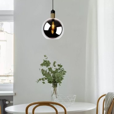Lucide Julius - lampe suspendue - Ø 28 x 169 cm - fumé