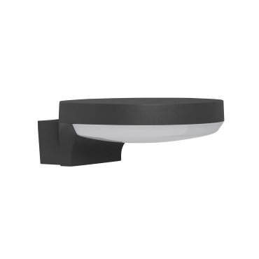 Nova Luce Enzi - applique d'extérieur - 18 x 18 x 7 cm - 17W LED inclus - IP54 - gris foncé