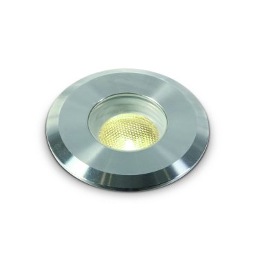 ONE Light LED Underwater Range - projecteur sous-marin à LED - Ø 52 mm, Ø 46 mm encastrable - 1W LED dimmable inclus - IP68 - acier inoxydable - couleur de lumière blanc chaud