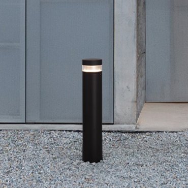 Nova Luce Tala - lampe de jardin - Ø 13,4 x 70 cm - 12W LED inclus - IP54 - anthracite foncé
