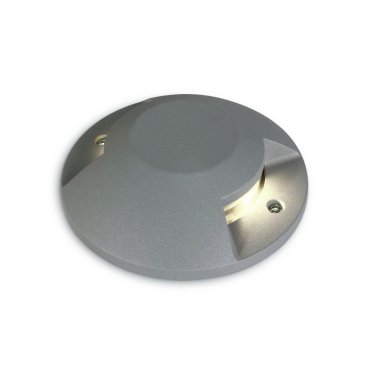 ONE Light Ground Surface Mounted Range - spot au sol - Ø 20 x 4,2 cm - 2 x 6W LED inclus - IP67 - gris