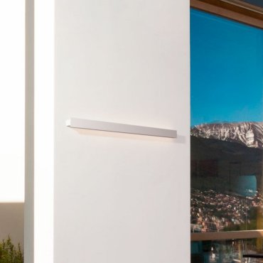 Nova Luce Path - applique murale extérieure - 4,7 x 100 x 6 cm - 19W LED inclus - IP65 - blanc sablé