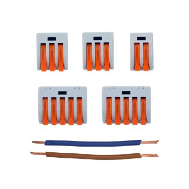 wago kit de connexion pour plaque de plafond avec 5 points lumineux