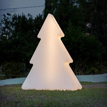New Garden Pinus 160 - lampadaire solaire rechargeable - 118 x 160 x 45 cm - 1,5W RGB LED inclus - IP65 - blanc