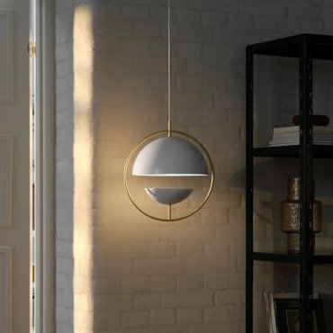 Nordlux Tavia - lampe suspendue - Ø 33 x 237 cm - blanc