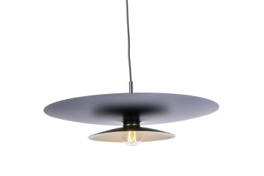 Artdelight Linares – suspension – Ø 50 x 16,5 cm – noir