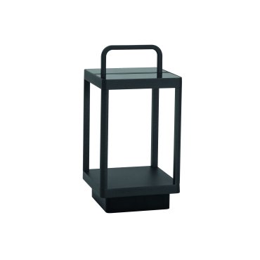Nova Luce Bali - lampadaire solaire portable avec port USB - 36 cm - 2W dimmable LED inclus - IP65 - anthracite