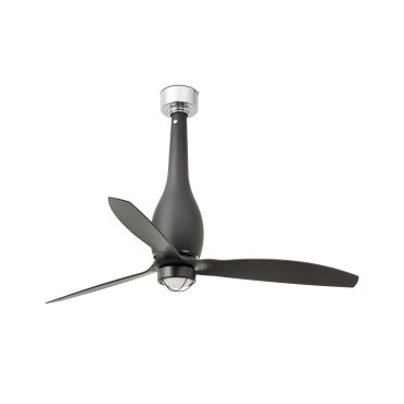 Faro Eterfan - ventilateur de plafond avec lumière et télécommande - Ø 128 cm - 17W LED inclus - noir mat