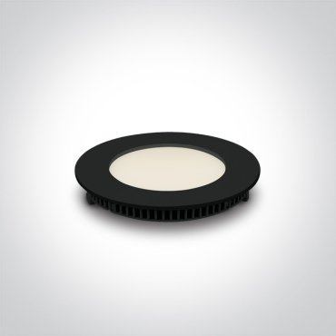 ONE Light Round Recessed Panels - spot à encastrer - Ø 120 mm, Ø 108 mm à encastrer - 8W LED inclus - noir - CCT