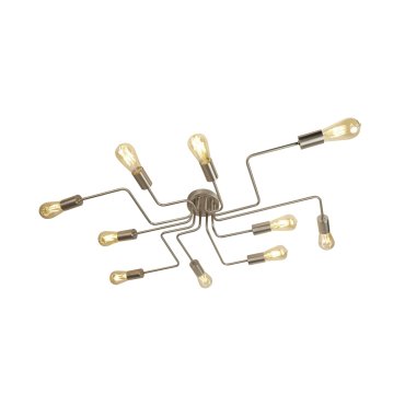 Searchlight Circuit - plafonnier - 82 x 52 x 12 cm - argent satiné