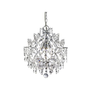 Searchlight Harrietta - lampe suspendue - Ø 38 x 175 cm - chrome