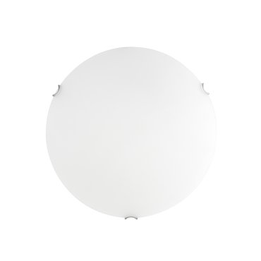 Nova Luce Anco - plafonnier - Ø 40 x 9,5 cm - blanc et chrome