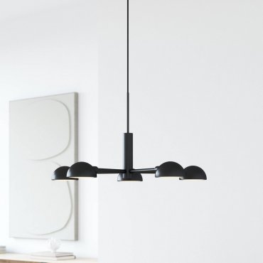 Design For The People Nomi - lampe suspendue 5L - 71 x 338,2 cm - noir