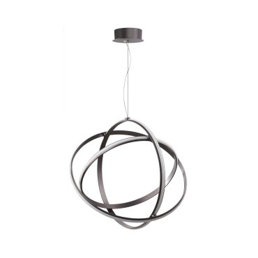 Nova Luce Pertone - lampe suspendue - Ø 70 x 150 cm - 63W LED dimmable inclus - noir violet