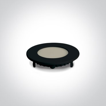 ONE Light Round Recessed Panels CCT V - spot à encastrer - Ø 85 mm, Ø 70 mm à encastrer - 3W LED inclus - noir - couleur de lumière réglable