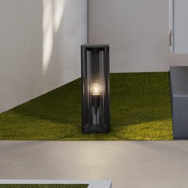 Nova Luce Pacific - lampe de jardin - 14,5 x 50 x 14,5 cm - IP65 - anthracite foncé
