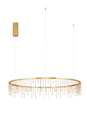 Nova Luce Stellar - lampe suspendue - Ø 100 x 150 cm - 36W dimmable LED inclus - doré