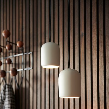 Nordlux Notti - lampe suspendue - Ø 10 x 120 cm - gris