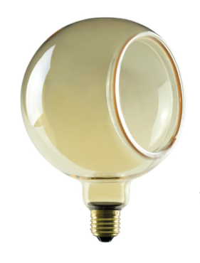 Segula Ampoule LED - Globe flottant ouvert - Ø 15 x 20 cm - E27 - 4,5W dimmable - 2200K - ambre