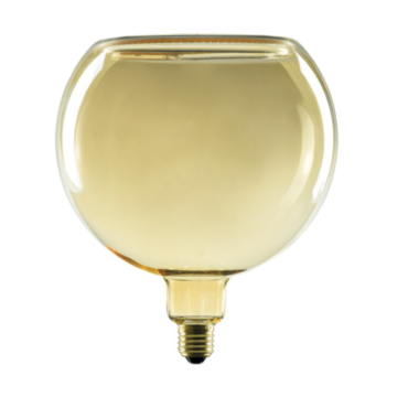 Segula Ampoule LED - Globe flottant - Ø 20 x 23 cm - E27 - 4,5W dimmable - 2200K - ambre