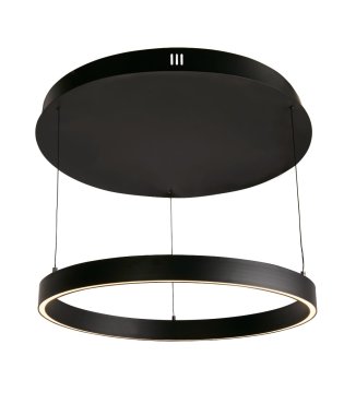 Searchlight Layla - lampe suspendue -Ø 64 x 190 cm - 29W dim-to-warm LED inclus - motion controlled - noir