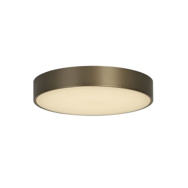 Searchlight Palma - plafonnier - Ø 25 x 4 cm - 12W LED inclus - bronze et opale