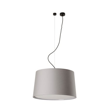 Faro Windsor D - lampe suspendue - Ø 64 x 37,5 cm - noir mat et gris