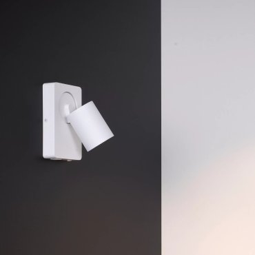 Lucide Nigel - applique murale avec interrupteur et port USB - 16 x 10 x 11,8 cm - 5W LED inclus - blanc