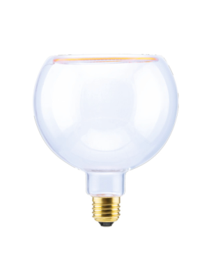 Segula Ampoule LED - Globe flottant - Ø 12,5 x 16,5 cm - E27 - 4,5W dimmable - 2200K - transparent