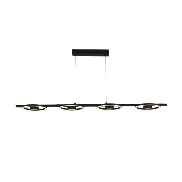 Searchlight Space - lampe suspendue - 120 x 120 cm - 36W LED inclus - noir