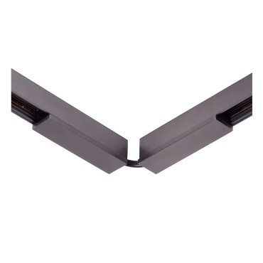 Lucide Linial - système de rail magnétique - connecteur électrique flexible - noir mat chrome