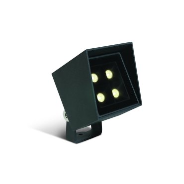 ONE Light Garden Square Spots - spot de sol sur piquet - 8 x 8 x 10 cm - 6W LED inclus - IP65 - anthracite