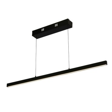 Searchlight Layla - lampe suspendue - 101 x 8 x 190 cm - 29W dim-to-warm LED inclus - motion-controlled - noir