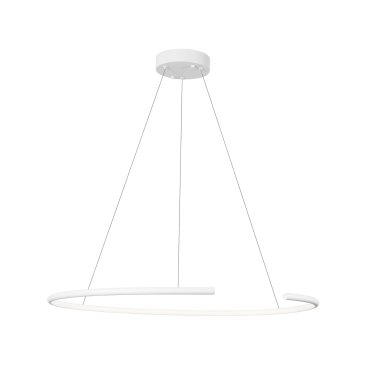 Nova Luce Breda - lampe suspendue - Ø 70 x 200 cm - 30W LED inclus - blanc sable